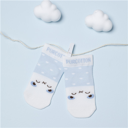 幼儿短筒抗菌提花袜