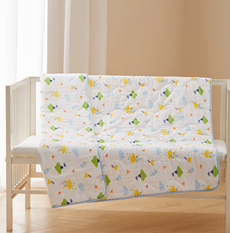 21秋婴儿纱布微厚绗缝被毯