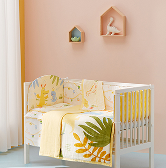 21秋婴儿纱布床品11件套