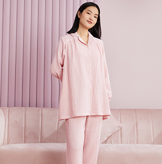 孕产水洗纱布家居套装