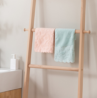 21秋成人双面毛圈浴巾-秘密花园蓝