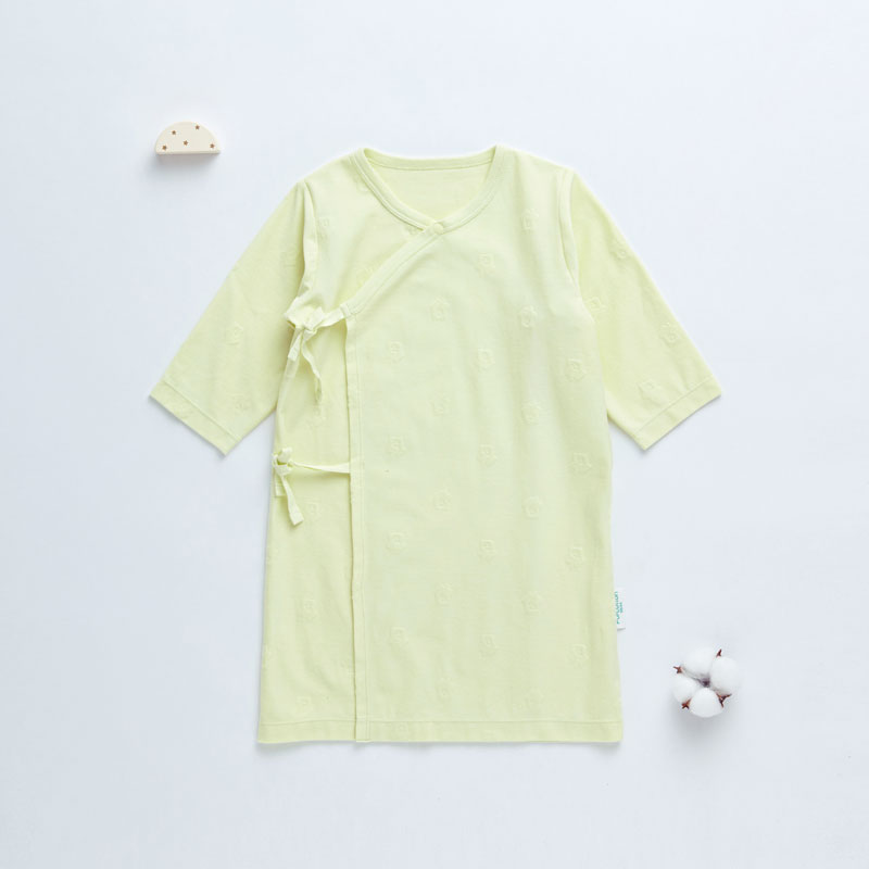 婴儿针织提花和袍 新生绿
