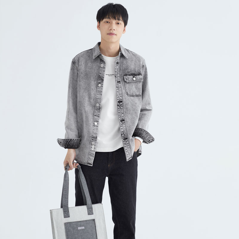 男士牛仔衬衫(多色）